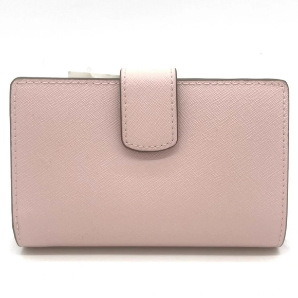 Michael Kors Medium Bifold Zip Chain Wallet Powder Blush - Picture 2 of 8